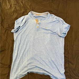Blue Henley Shirt Holister